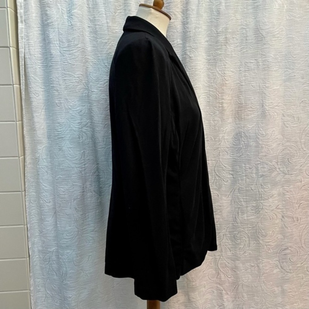 Badgley Mischka American Glamour Open Cardi Stretch Blazer - Picture 3 of 8